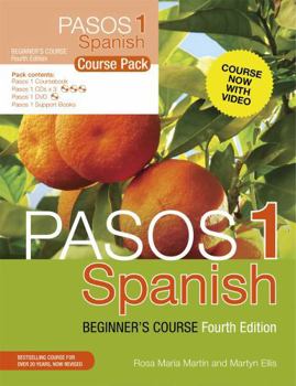 Paperback Pasos 1 (Fourth Edition): Spanish Beginner's Course: Course Pack Book