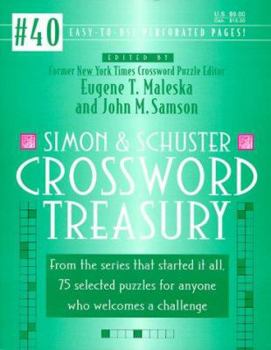 Paperback Simon & Schuster Crossword Treasury #40 Book