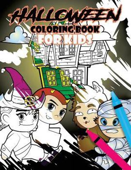 Paperback Halloween Coloring Book for Kids Book