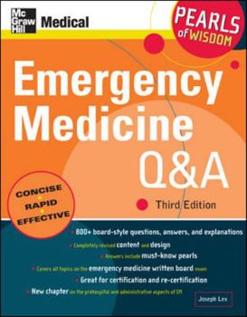 Paperback Emergency Medicine Q&a: Pearls of Wisdom, Third Edition Book