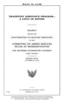 Paperback Transition Assistance Program: a unity of effort Book