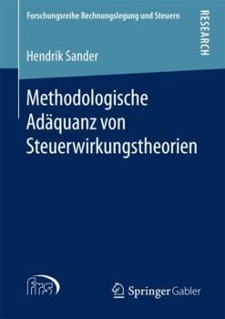 Paperback Methodologische Adäquanz Von Steuerwirkungstheorien [German] Book