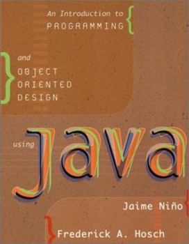 Paperback An Introduction to Programming and Object-Oriented Design Using Java Book