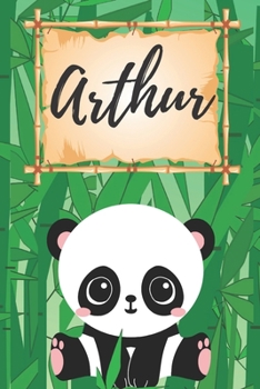 personalisiertes Notizbuch Panda / Malbuch / Kritzelbuch / Tagebuch / Journal / Notizheft / DIN A5 / Geschenke Arthur: individuelles personalisiertes ... für Frauen und Männer. (German Edition)