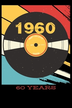 Notebook 60s 1960: Notebook with vinyl record | 150 pages with dotgrid | 6 X 9 Inches (15,24 x 22,86 cm ) | (German Edition)