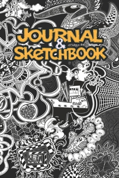 Paperback Doodle Journal and Sketchbook: 120 Blank Pages - 6 x 9 Book