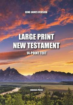 Paperback Large Print New Testament: 14-Point Text [Large Print] Book