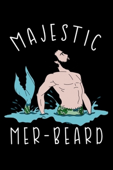 Paperback Majestic Mer Beard: Notebook Wide Rule Book