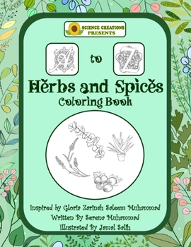 Paperback Science Creations A to Z Herbs and Spices Coloring Book