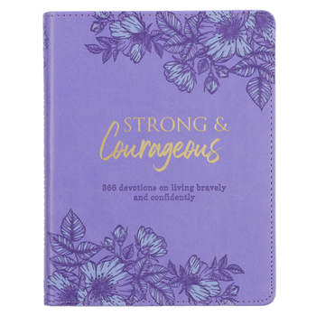 Leather Bound Strong & Courageous Devotional Book