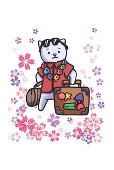 Vacation Case Flower Cat Notebook: Graph Paper Journal 6x9 - 120 Pages