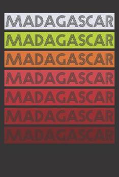 Notebook: Madagascar Shirt Malagasy Retro Dot Grid 6x9 120 Pages
