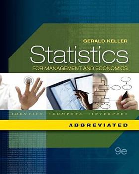 Hardcover Statistics for Management and Economics, Abbreviated Edition (with Essential Textbook Resources Printed Access Card) Book