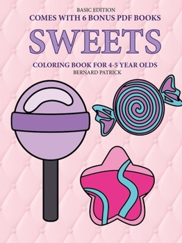 Paperback Coloring Book for 4-5 Year Olds (Sweets) Book
