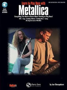 Paperback Learn to Play Bass with Metallica [With CD] Book