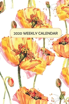 2020 Weekly Calendar: Watercolor Yellow Poppies
