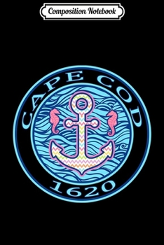 Paperback Composition Notebook: Cape Cod Preppy Swea Anchor Seahorse Pink Blue Premium Journal/Notebook Blank Lined Ruled 6x9 100 Pages Book