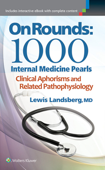 Paperback On Rounds: 1000 Internal Medicine Pearls Book