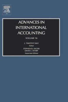 Hardcover Advances in International Accounting: Volume 16 Book