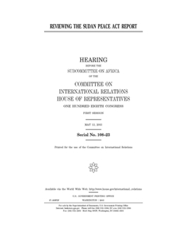 Reviewing the Sudan Peace Act report