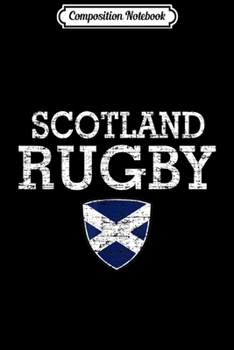 Paperback Composition Notebook: Scottish Flag Rugby Journal/Notebook Blank Lined Ruled 6x9 100 Pages Book
