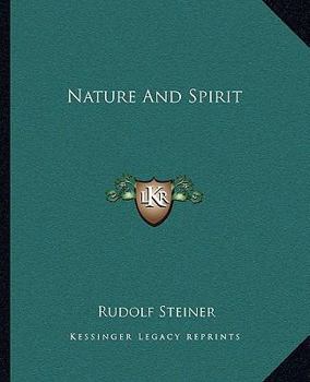 Paperback Nature And Spirit Book