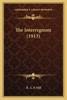 Paperback The Interregnum (1913) Book