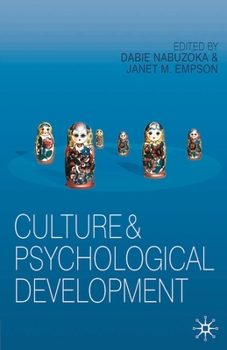 Paperback Culture and Psychological Development Book