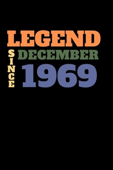Legend since December 1969: Ruled Birthday Diary Notebook or Guest book Journal - Lined Register Pocketbook for Men and Women with Lines - Visitors' book for Birthdays and Partys