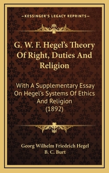 Theory of Right, Duties and Religion: Translation, with a Supplementary Essay