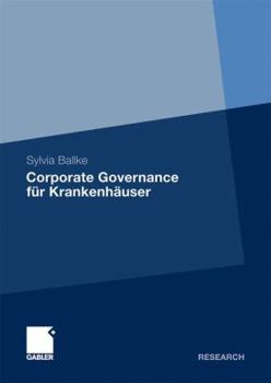 Hardcover Corporate Governance Für Krankenhäuser [German] Book