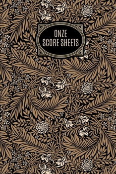 Paperback Onze Score Sheets: A pad of scoresheets: Perfect for scorekeeping: Floral pattern cover Book