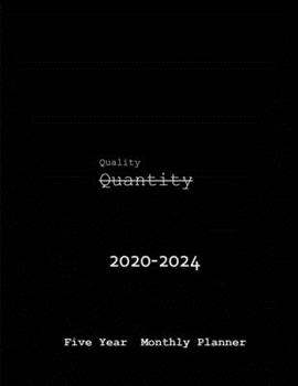 2020-2024 Five Year Monthly Planner: Monthly Organizer And Five Year Planner Gifts - Black