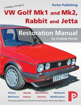 Paperback VW Golf Mk1 and Mk2, Rabbit and Jetta Restoration Manual Book