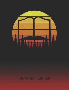 Monthly Planner: Librarian | 2 Year Planning for Jan 2020 to Dec 2021 | Retro Vintage Sunset Cover | January 20 - December 21 | Planning Organizer ... | Plan Days, Set Goals & Get Stuff Done