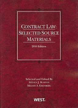 Paperback Contract Law: Selected Source Materials (Selected Statutes) Book