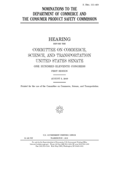 Nominations to the Department of Commerce and the Consumer Product Safety Commission