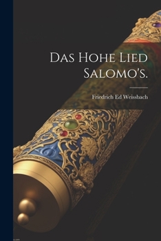 Paperback Das Hohe Lied Salomo's. [German] Book