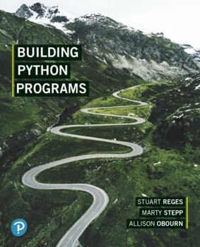 Paperback Building Python Programs Book