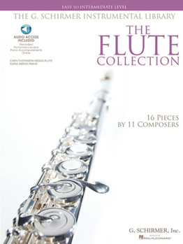 Paperback The Flute Collection - Easy to Intermediate Level Schirmer Instrumental Library for Flute & Piano Book/Online Audio Book