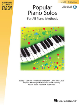 Paperback Popular Piano Solos - Level 3: Hal Leonard Student Piano Library Book with Online Audio [With CD (Audio)] Book