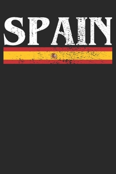 Paperback Notebook: Spain Gift Dot Grid 6x9 120 Pages Book