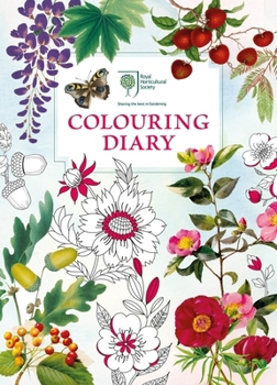 Paperback The Royal Horticultural Society Colouring Diary Book