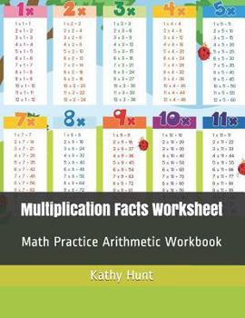 Paperback Multiplication Facts Worksheet: Math Practice Arithmetic Workbook Book