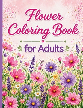 Flower Coloring Book for Adults