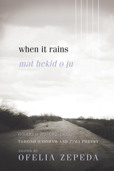Paperback When It Rains: Tohono O'Odham and Pima Poetry Volume 7 Book