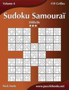 Paperback Sudoku Samouraï - Difficile - Volume 4 - 159 Grilles [French] Book