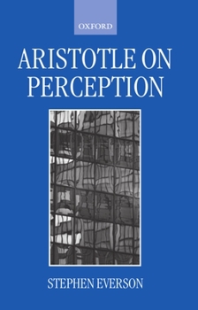 Paperback Aristotle on Perception Book