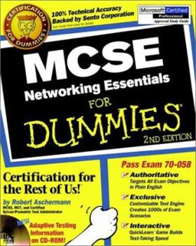 Paperback MCSE Networking Essentials for Dummies [With CDROM] Book