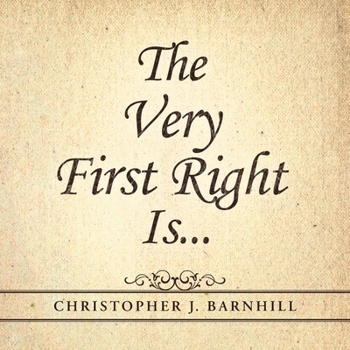Paperback The Very First Right Is . . . Book